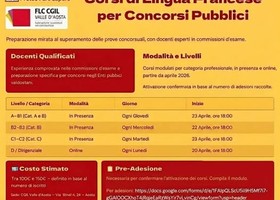 Francese per insegnare, Flc Cgil VdA organizza un corso di preparazione all'accertamento linguistico