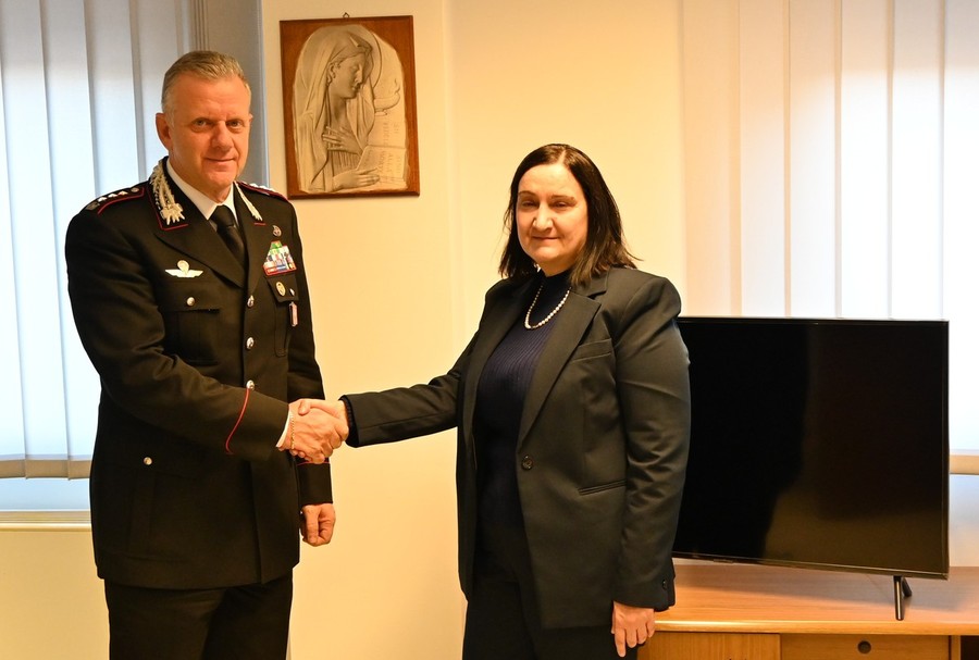 Aosta, la nuova direttrice Rai Pezzuto ha incontrato i carabinieri