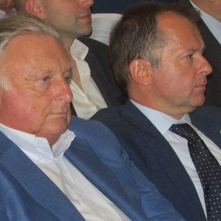 Da sn Graziano Dominidiato e Adriano Valieri, rispettivamente presidente e direttore di Confcommercio VdA