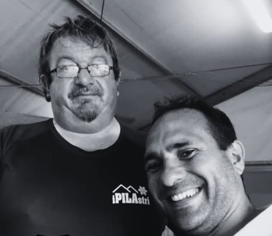 Thierry Debove insieme a Francesco Fida