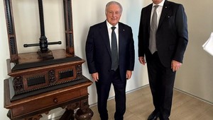 Graziano Dominidiato (a sn) e Manfred Pinzger