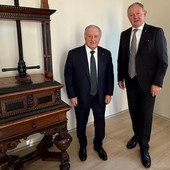 Graziano Dominidiato (a sn) e Manfred Pinzger Graziano Dominidiato (a sn) e Manfred Pinzger