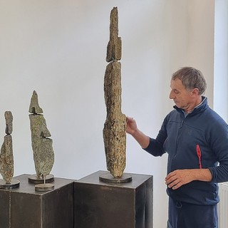 Donato Savin in mostra al Forte di Bard col progetto 'Stele'
