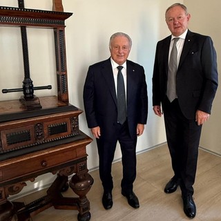 Graziano Dominidiato (a sn) e Manfred Pinzger