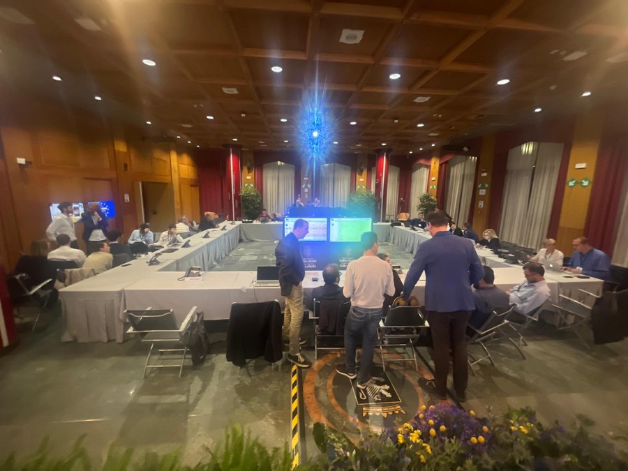 Sala stampa allestita a Palazzo regionale per le elezioni del consiglio Valle (foto d'archivio)