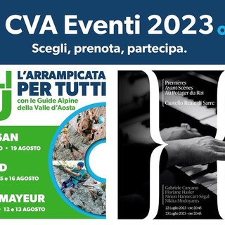 Tanti eventi estivi promossi da Cva in tutta la Valle