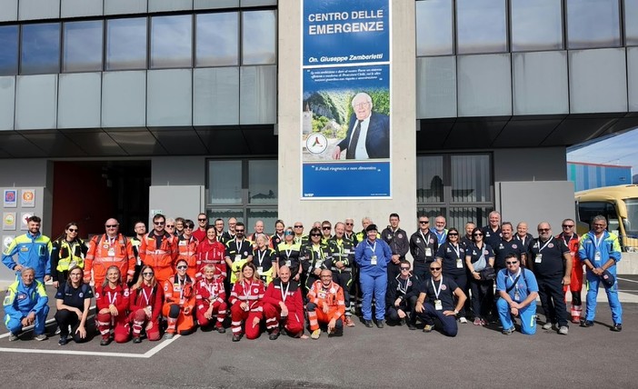 Protezione civile, la colonna mobile valdostana al raduno del Nord Italia