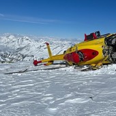 Cade elicottero sul Monte Rosa, illesi gli occupanti