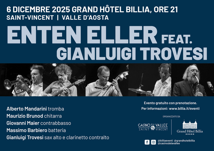 Enten Eller e Gianluigi Trovesi in concerto al Grand Hôtel Billia