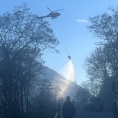 Sotto controllo l'incendio a Marsan di Nus