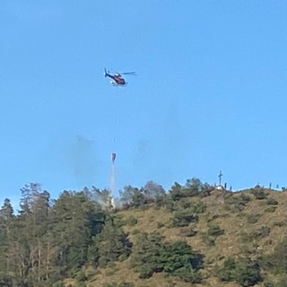 Gressan, incendio alla Cote de Gargantua