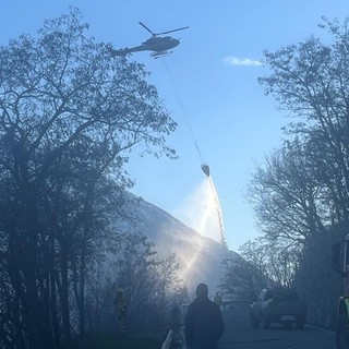 Sotto controllo l'incendio a Marsan di Nus