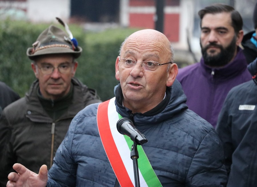 Il sindaco di Pollein, Angelo Filippini