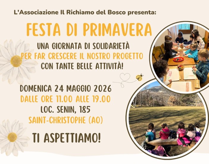 'Festa di Primavera', giornata di solidarietà e attività per famiglie a St-Christophe