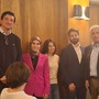 Da sn i medici farmacisti Vittorio Antonio Sportelli, Shahd Kattaa, Gloria Charrance e Flavio Barailler. Ultimo a destra Andrea Nicola, presidente dell’Ordine