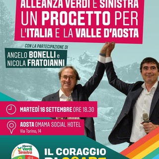 AVS, Bonelli e Fratoianni martedì ad Aosta: ambiente e diritti al centro della sfida