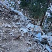 Frana danneggia canale della Cva a Champorcher