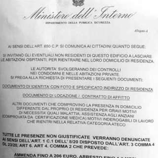 Il finto avviso-truffa che circola in questi giorni anche ad Aosta