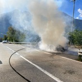 Domato incendio di un furgone a Verrayes