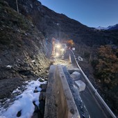 Frana sul cantiere, riapre la strada regionale 45 di Ayas