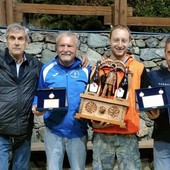 Da sn i finalisti Renato Dal Bosco, Giuseppe Brunaz, Thomas Marchesi, Lorenzo Fontanaravaz
