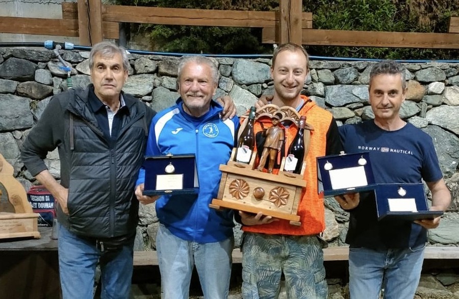 Da sn i finalisti Renato Dal Bosco, Giuseppe Brunaz, Thomas Marchesi, Lorenzo Fontanaravaz