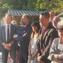 Al centro della foto Giovanni Girardini, candidato sindaco di Aosta, durante la presentazione della lista della Lega VdA (accanto a lui a sn il consigliere regionale Luca Distort)