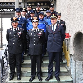 Il generale Galletta in Valle: visita ai carabinieri e incontro con i militari al confine