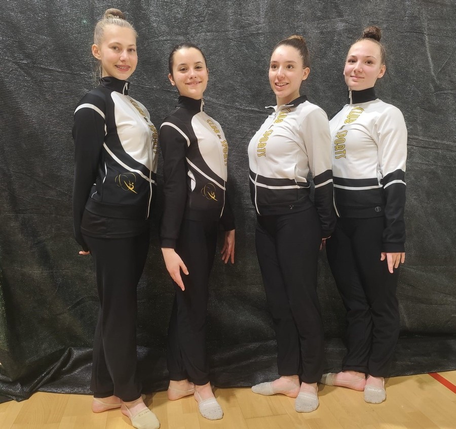 Quattro ginnaste del Club des Sports alla prova del Campionato Insieme Silver