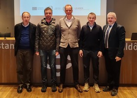 Da sn Edi Henriet, Davide Perrin, Camillo Rosset, Guido Bertolin ed Elio Gasco