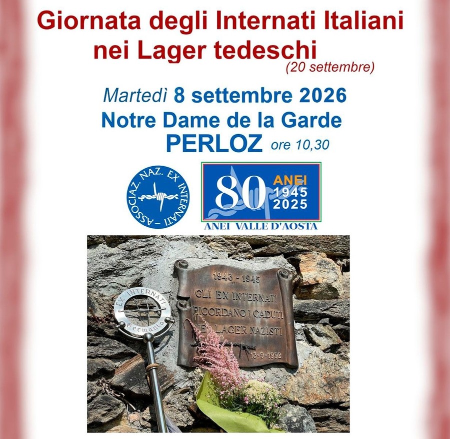 A Perloz la Festa di N.D. de la Garde ricorda gli Internati militari italiani nei lager nazisti A Perloz la Festa di N.D. de la Garde ricorda gli Internati militari italiani nei lager nazisti