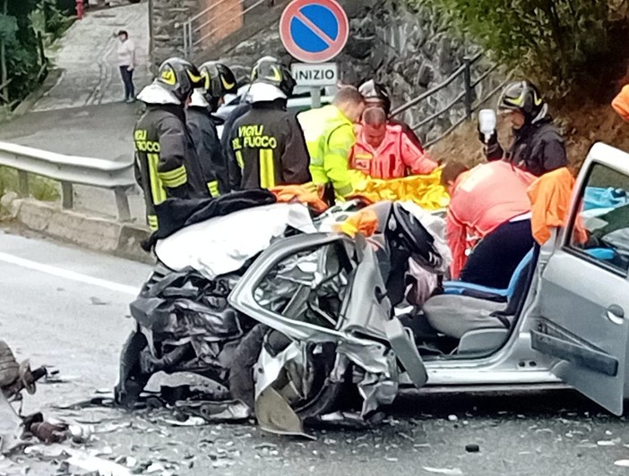 Violento scontro tra auto a Covalou sulla strada della Valtournenche