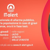 Oggi in Valle i test del sistema di allarme pubblico IT Alert