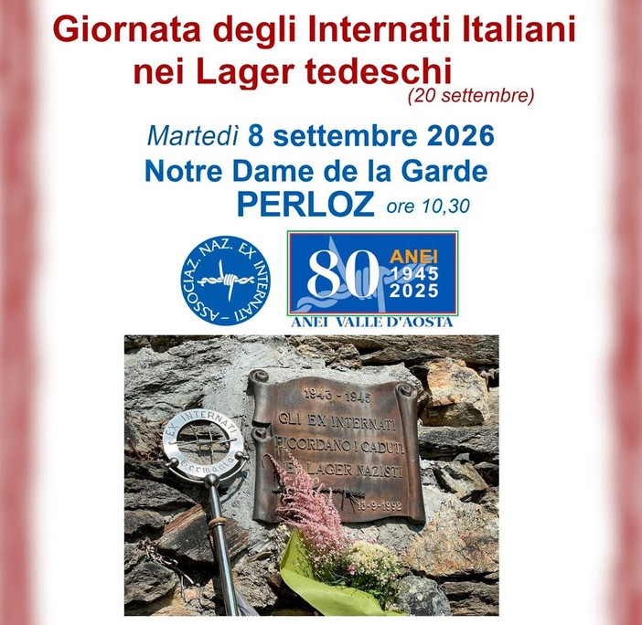 A Perloz la Festa di N.D. de la Garde ricorda gli Internati militari italiani nei lager nazisti