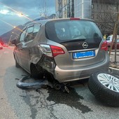 Aosta, incidente stradale in corso Battaglione