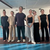 Da sn Veronica Corradini, Lucrezia Zampa, Andrea Cagnetti, Sofia Maria Barmasse, Aurora Capano, Lucia Piatti, Alice Susanna