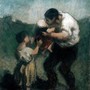 'Il bacio, padre e figli' (1845-1848), Honoré Daumier