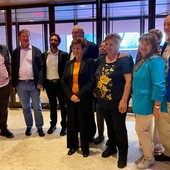 Alcuni residenti di Lignan che hanno recitato nel film, invitati alla presentazione al Festival