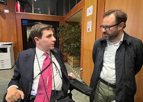 L'assessore Lotto (a sn) assieme all'attuale Presidente del Consiglio, Stefano Aggravi