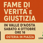 Ad Aosta 'Osteria in piazza' di Libera: menù indigesto di crimini e illegalità