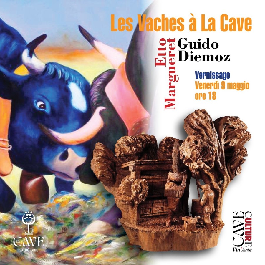 Arrivano ad Aosta i quadri e le sculture de 'Les Vaches à la Cave'