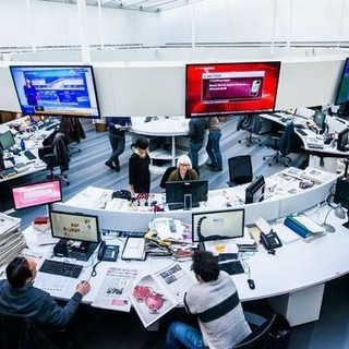 La redazione de La Stampa (photo credit Asva VdA)