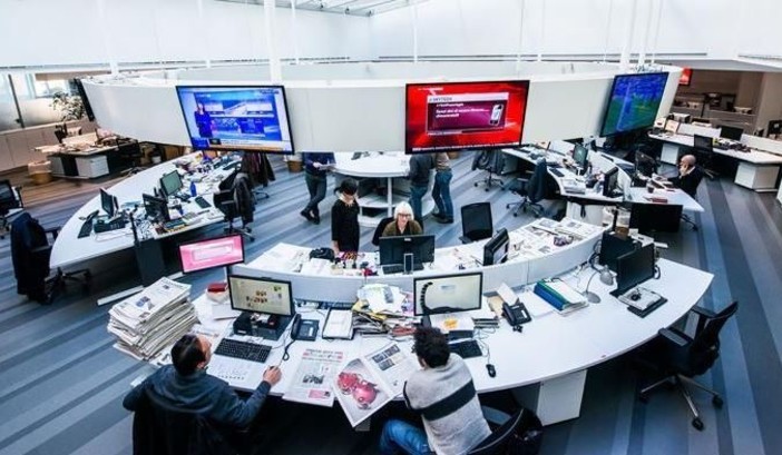 La redazione de La Stampa (photo credit Asva VdA)