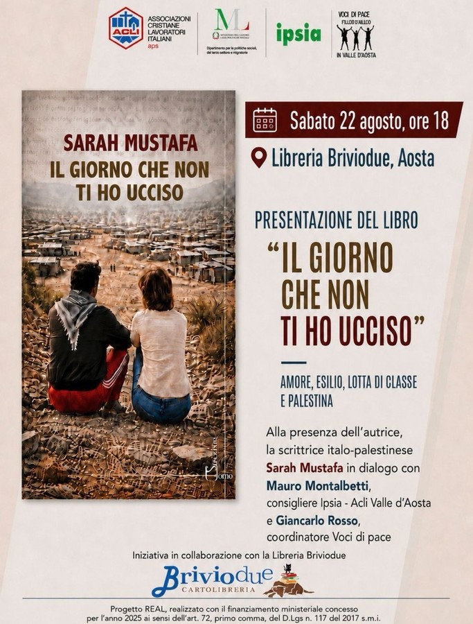 Sarah Mustafa ad Aosta con 'Il giorno che non ti ho ucciso' Sarah Mustafa ad Aosta con 'Il giorno che non ti ho ucciso'