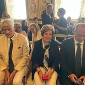 Al centro, la presidente della sezione valdosatana Anei, Nadia Malesani, durante le celebrazioni al Quirinale