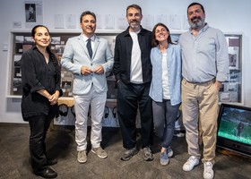Mine Festival, inaugurazione della mostra 'Voci nascoste': Arianna Arcara, Laurent Vierin, Giangavino Pazzola, Nicole Seris, Alessandro Ottenga (photo credit Roberto Roux-85) Mine Festival, inaugurazione della mostra 'Voci nascoste': Arianna Arcara, Laurent Vierin, Giangavino Pazzola, Nicole Seris, Alessandro Ottenga (photo credit Roberto Roux-85)