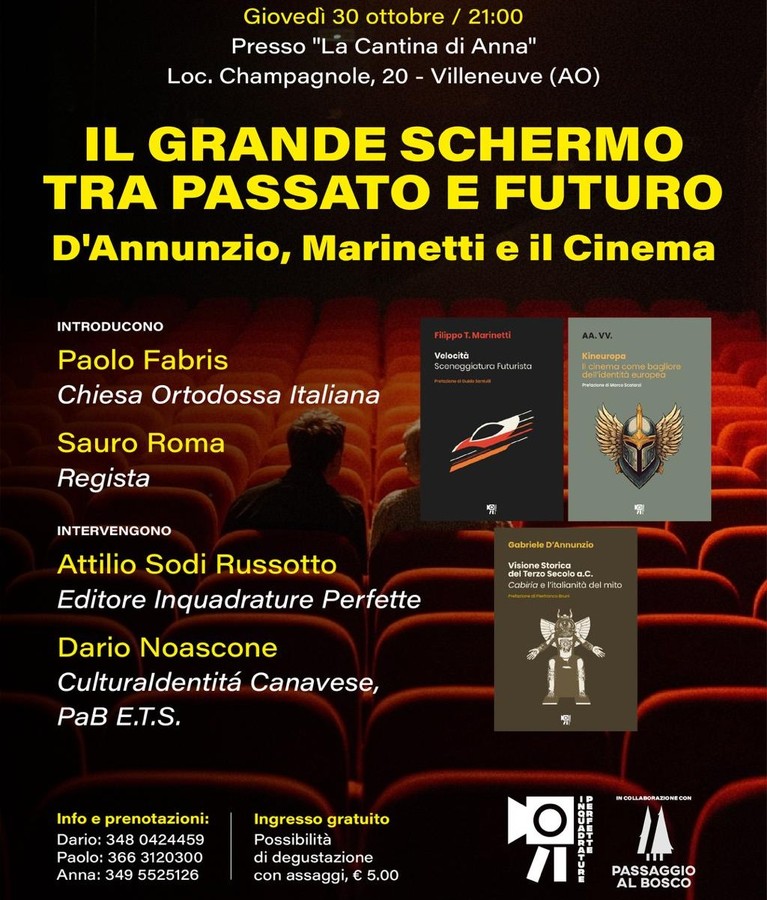 D’Annunzio e Marinetti protagonisti di una serata a Villeneuve D’Annunzio e Marinetti protagonisti di una serata a Villeneuve