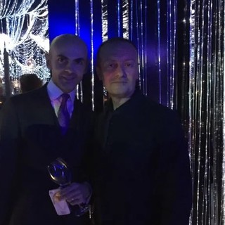 Alex Virgili (a dx) insieme al noto conduttore televisivo e wedding planner Enzo Miccio