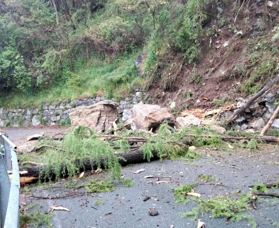 Allerta gialla per rischio frane in Valle
