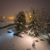Nevica su Aosta e su tutta la Valle